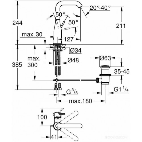 Смеситель Grohe Essence 32628001