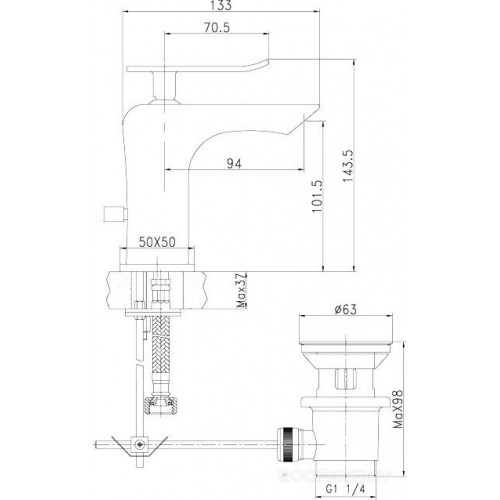 Смеситель Lemark Contest LM5806CW для раковины