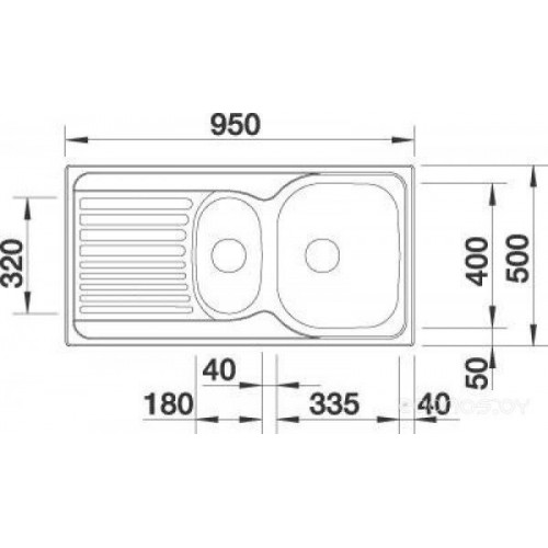 Кухонная мойка Blanco Tipo 6S Basic