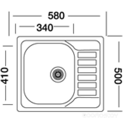 Кухонная мойка Kromevye EC 196