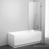 Шторка на ванну Ravak BVS1-80 Transparent, фурнитура хром
