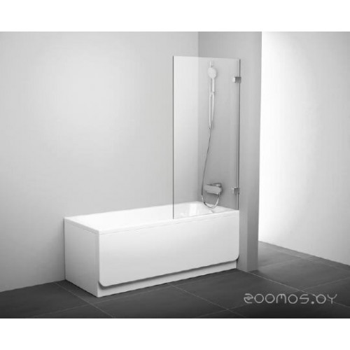 Шторка на ванну Ravak BVS1-80 Transparent, фурнитура хром