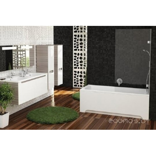 Шторка на ванну Ravak BVS1-80 Transparent, фурнитура хром