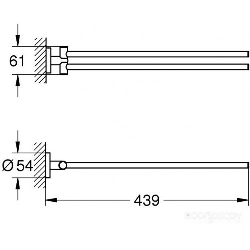 Держатель для полотенца Grohe Essentials 40371001