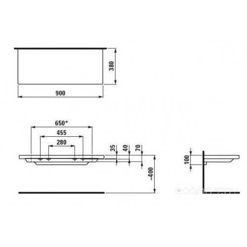 Полка для ванной Laufen Living Square 8704330000001