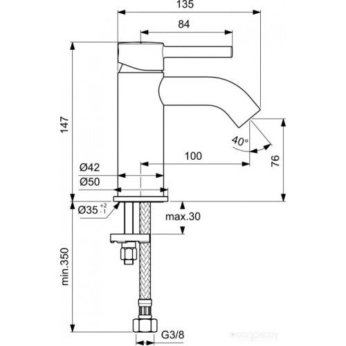 Смеситель Ideal Standard Ceraline BC268XG