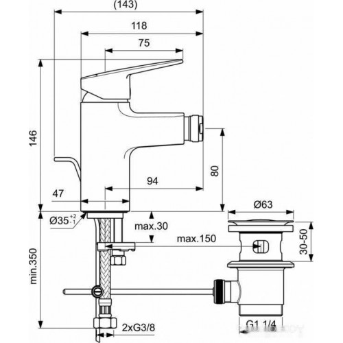 Смеситель Ideal Standard Ceraplan BD248AA