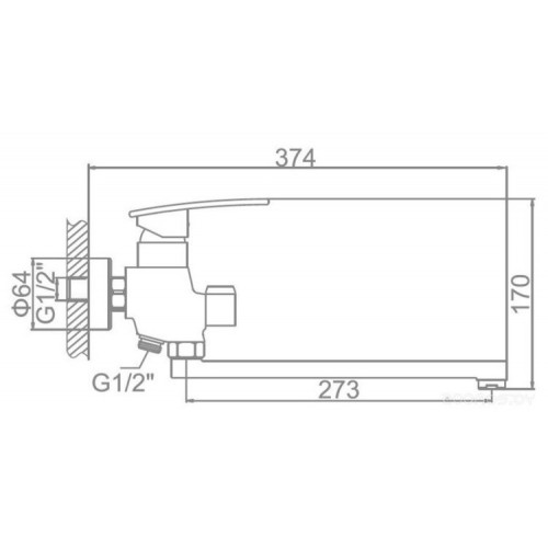 Смеситель Loffrey LF82270