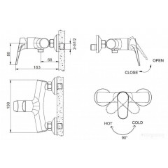 Смеситель Bravat F9191238CP-01-RUS