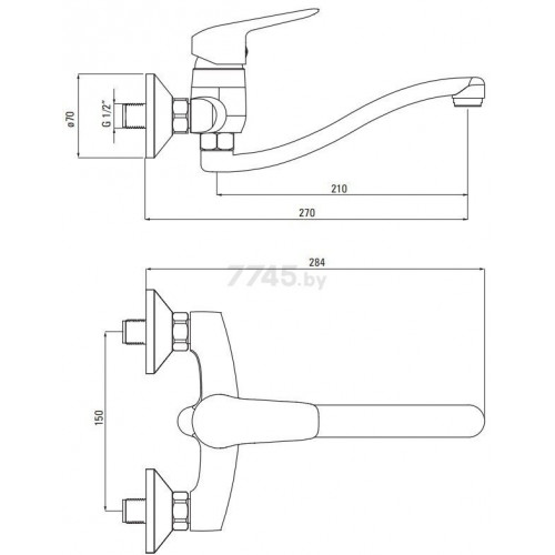 Смеситель Deante Boro BMO 080M