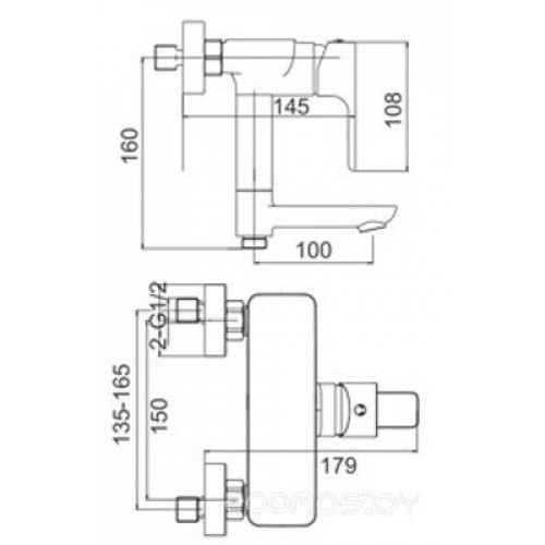 Смеситель Gerhans K13015W