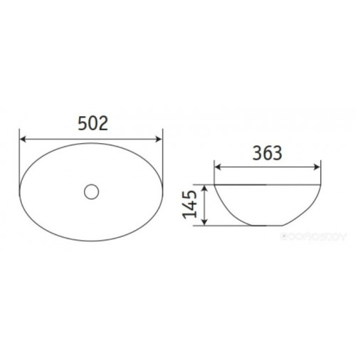 Умывальник CeramaLux 78590MHL