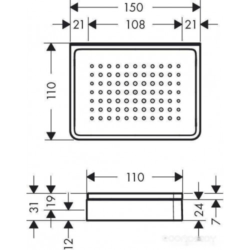 Мыльница Axor 42803000