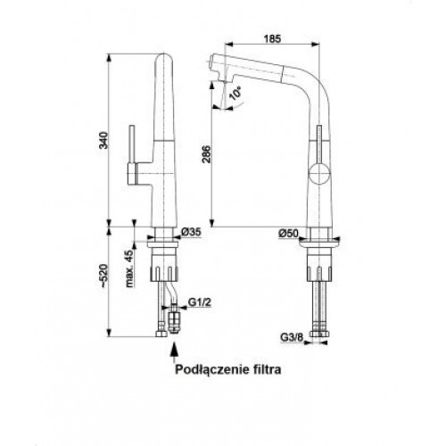 Смеситель Armatura Mungo 6733-910-00