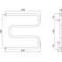 Полотенцесушитель Сунержа Ш-образный 600x600 00-0014-6060