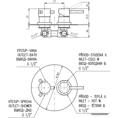 Смеситель Slezak RAV Seina SE986-1KCMAT