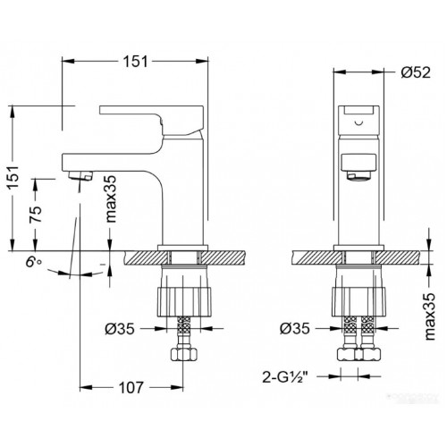 Смеситель Lemark Aura LM0606CH