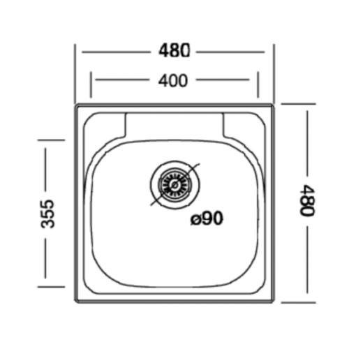 Мойка кухонная Kromevye EC 309 D