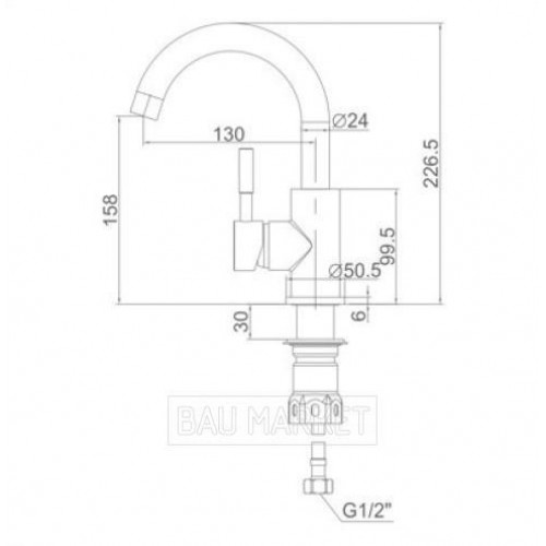 Смеситель для умывальника Ledeme L1098-3 (L1098-3)