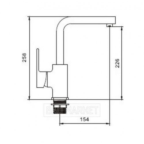 Смеситель для кухни Ledeme L4030-2 (L4030-2)