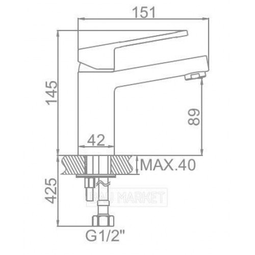 Смеситель для умывальника Ledeme L1067 (L1067)