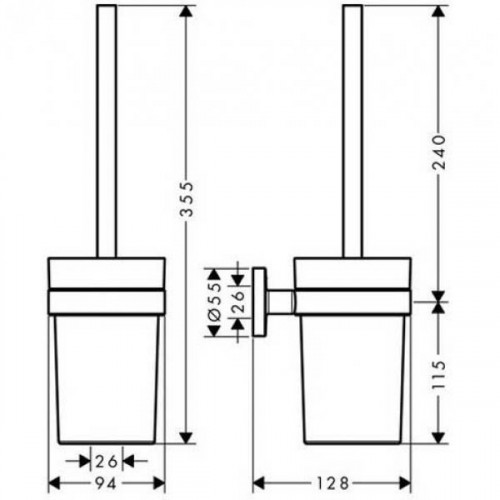 Набор аксессуаров Hansgrohe Logis Set Universal 41727000