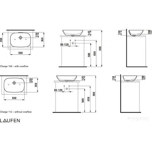 Умывальник Laufen Ino 8123020001091