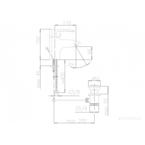 Смеситель Armatura Kwarc 4202-815-00