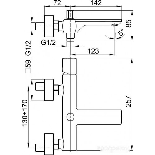 Смеситель Armatura Morganit 4924-010-00