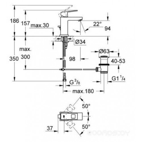 Смеситель Grohe Eurocube 23127000