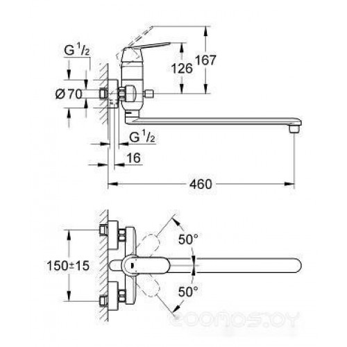 Смеситель Grohe Eurosmart Cosmopolitan [32847000]