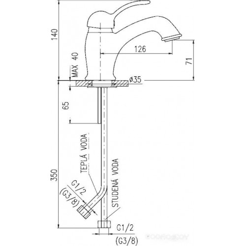 Смеситель Slezak RAV Labe L026.5