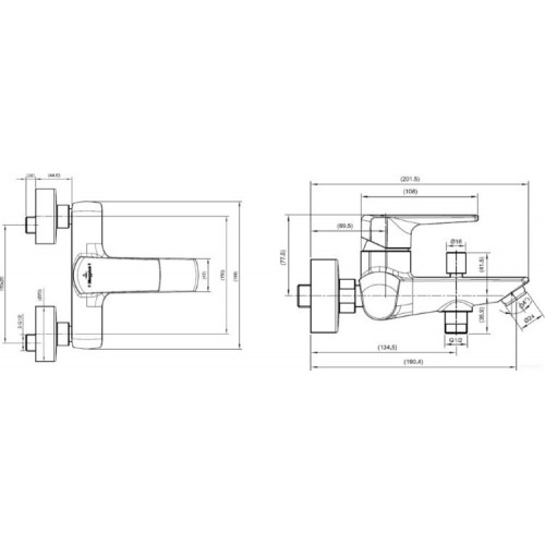 Смеситель Villeroy & Boch Subway 2.0 TVT102003000