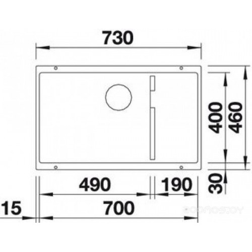 Кухонная мойка Blanco SUBLINE 700-U LEVEL кофе 523547