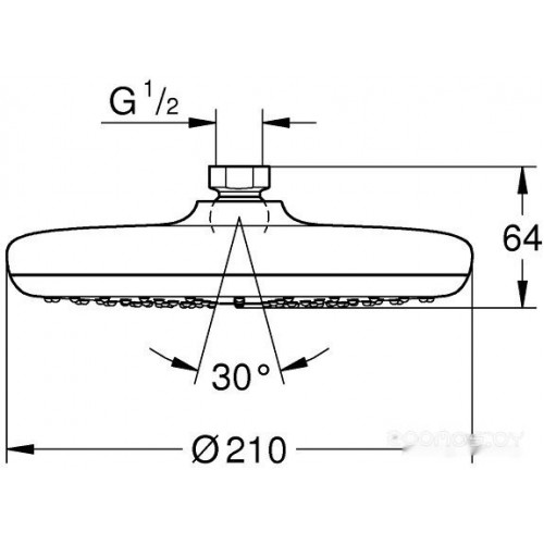 Верхний душ Grohe Tempesta 210 26408000