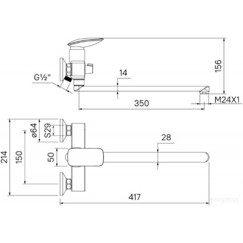 Смеситель IDDIS Stone STOSB00i10WA