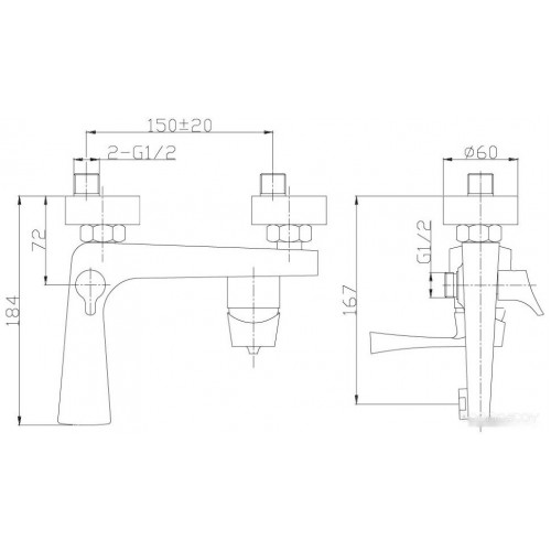 Смеситель Rossinka Silvermix RS34-31