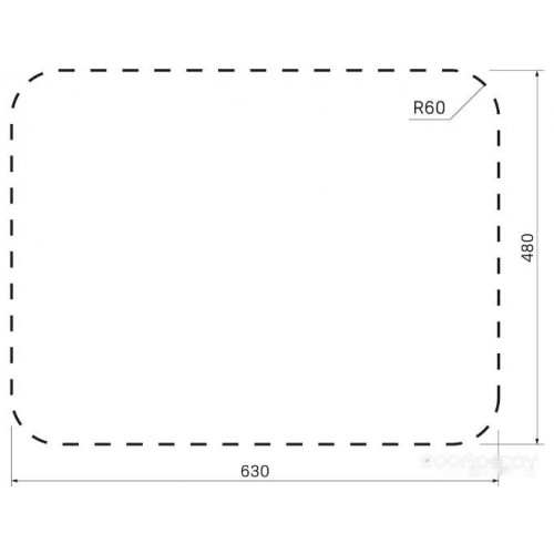 Кухонная мойка IDDIS Basic BAS65SLi77 (чаша слева)