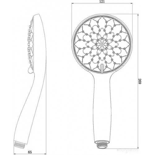 Душевая лейка Lemark LM8121C