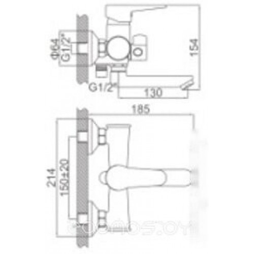 Смеситель Loffrey LF83112B