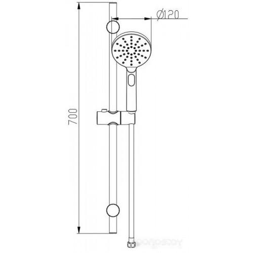 Душевая система Bravat Source D171BW-ENG