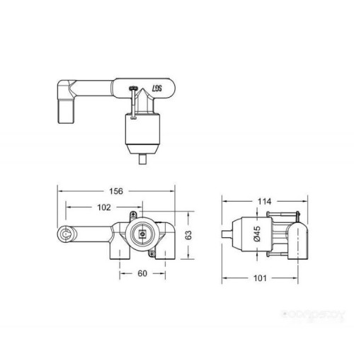 Смеситель Bravat D968K-ENG