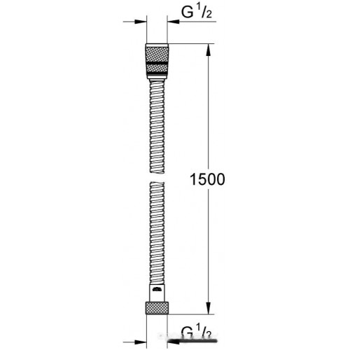 Душевой шланг Grohe Rotaflex Metal Longlife 28417000 (хром)