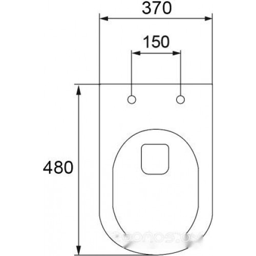 Унитаз Calani Loyd Slim CAL-C0020 (черный)