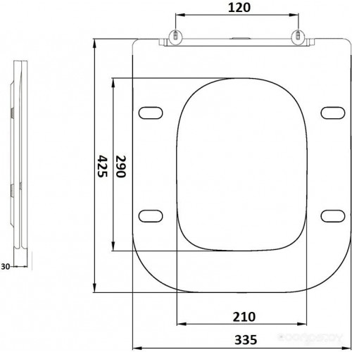 Унитаз CeramaLux 215D