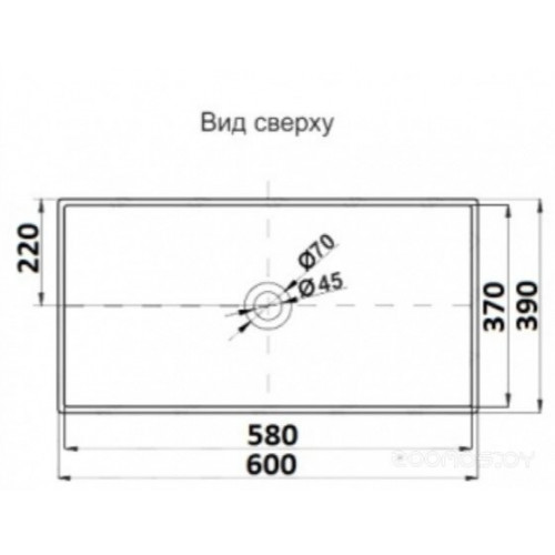 Умывальник CeramaLux 78123A