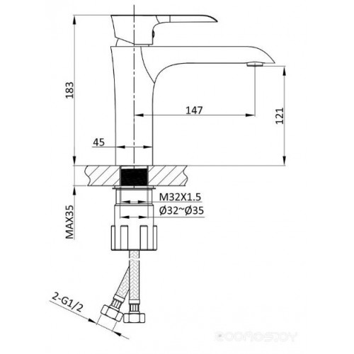 Смеситель Vincea Esse VBF-1E1MB