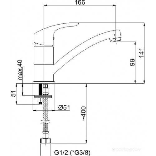 Смеситель Rubineta Tornado-19 TR90008