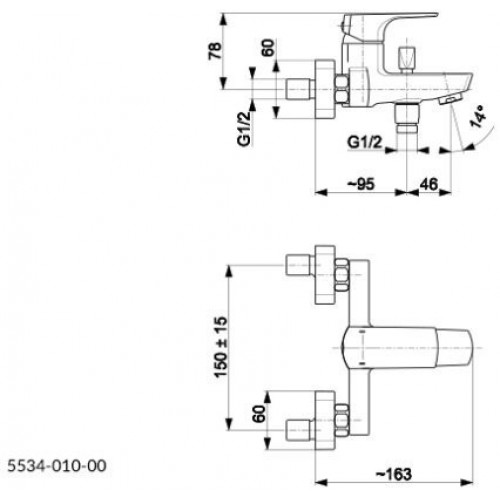 Смеситель Armatura Mokait 5534-010-81