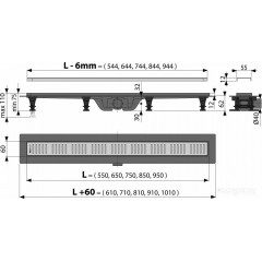 Душевой лоток Alcaplast APZ10-950M